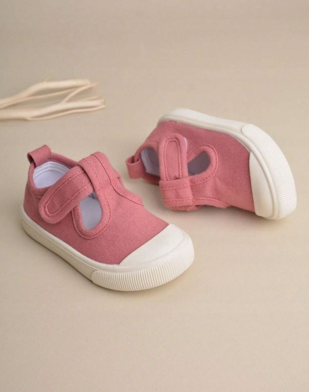 SHEIN PÓŁBUTY DZIEWCZĘCE RÓŻOWE ZAPINANE NA RZEPY 27 535