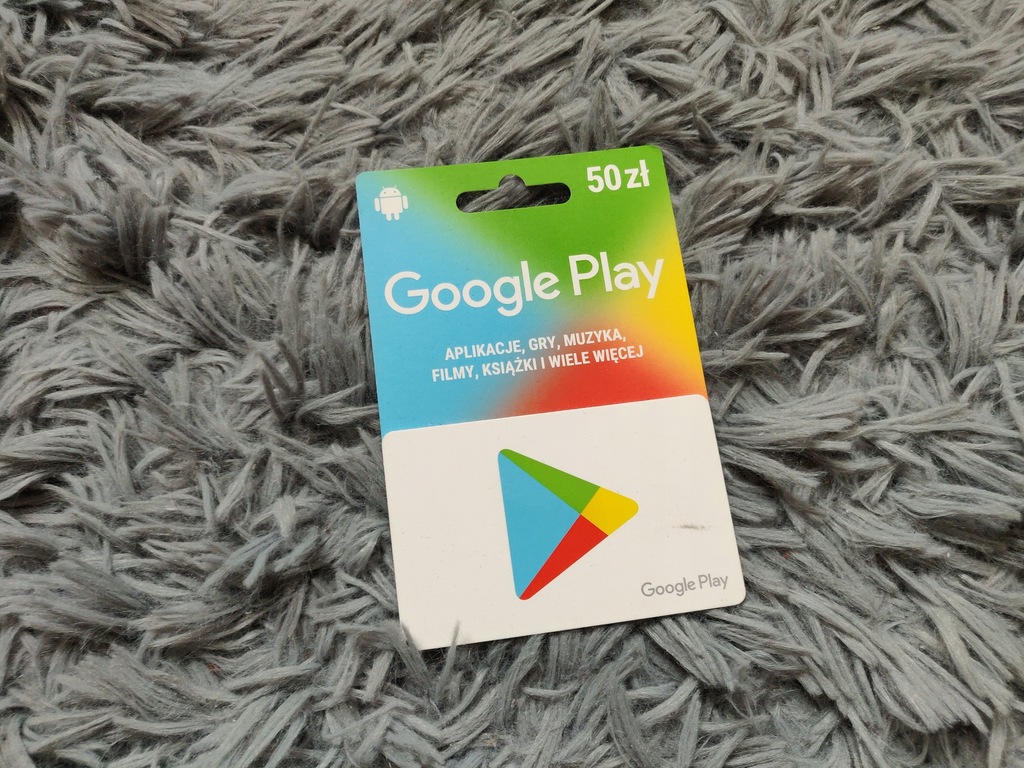 Google Play 50 zł giftcard Karta podarunkowa