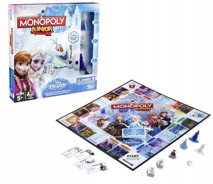 Gra Monopoly Junior Frozen Kraina Lodu Hasbro 9655318992 Oficjalne Archiwum Allegro