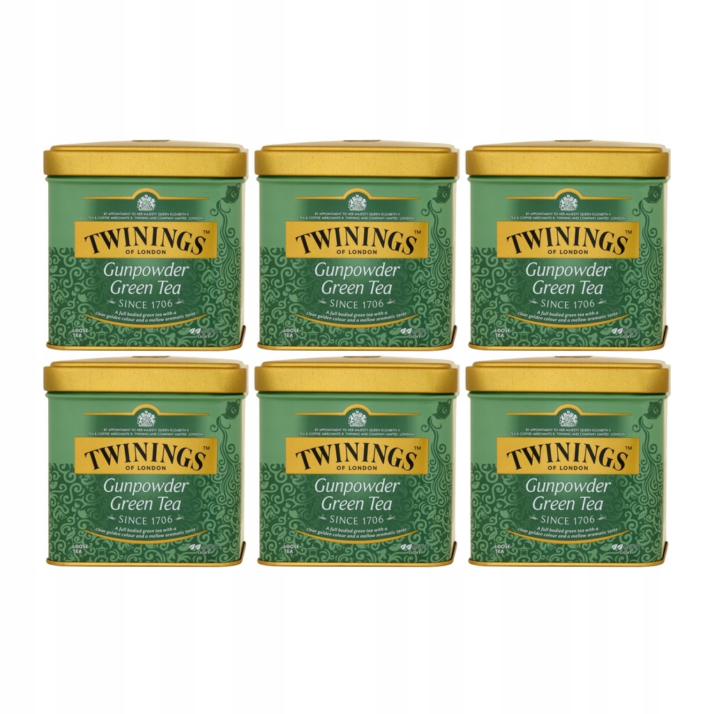 Twinings Herbata Liściasta Zielona Gunpowder 600g