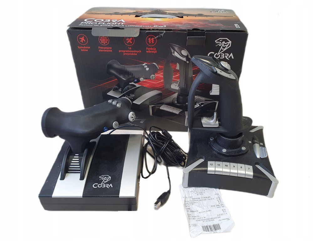 Joystick Zestaw COBRA CF2290 Pro Flight