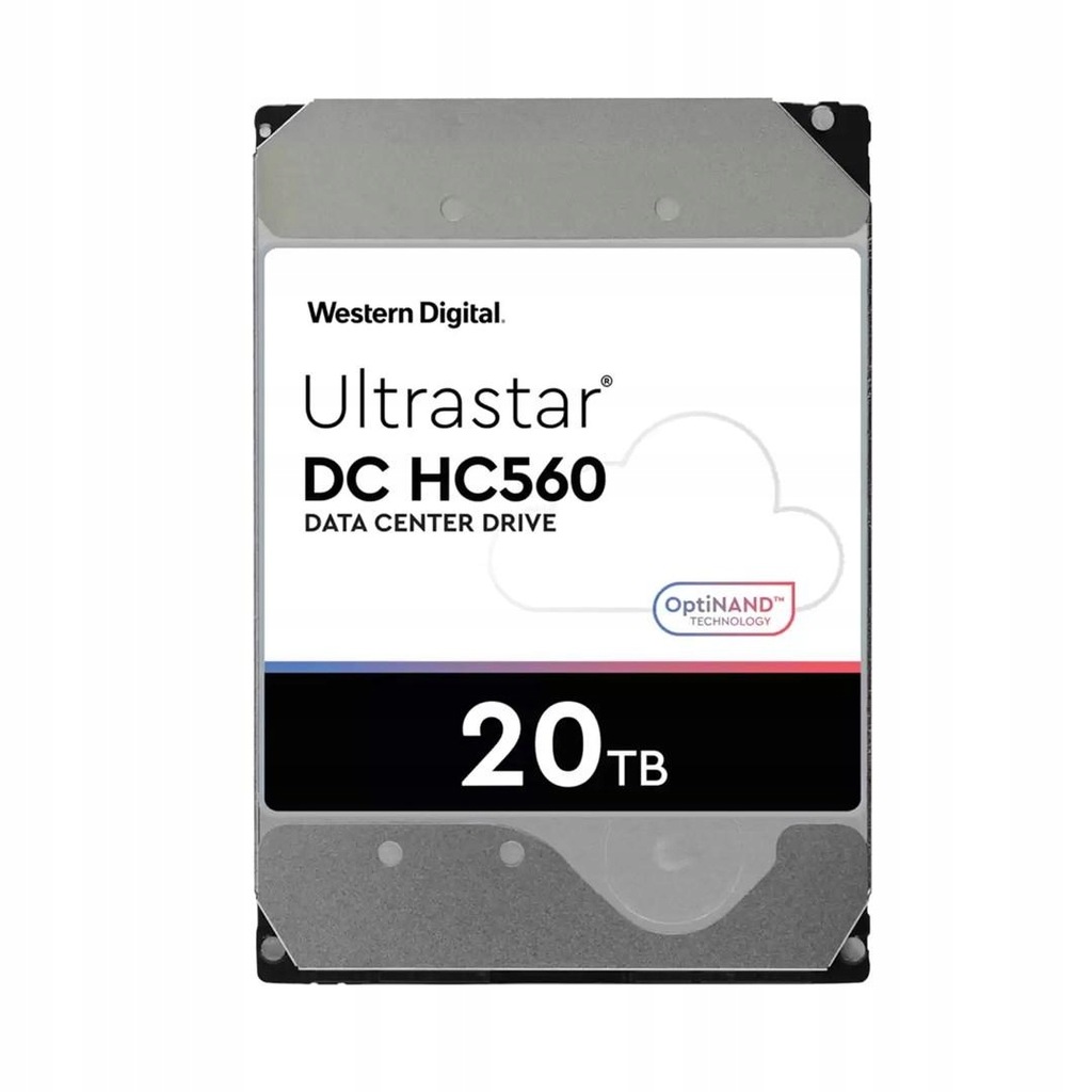 Dysk serwerowy HDD Western Digital Ultrastar DC HC560 WUH722020BLE6L4 20 TB