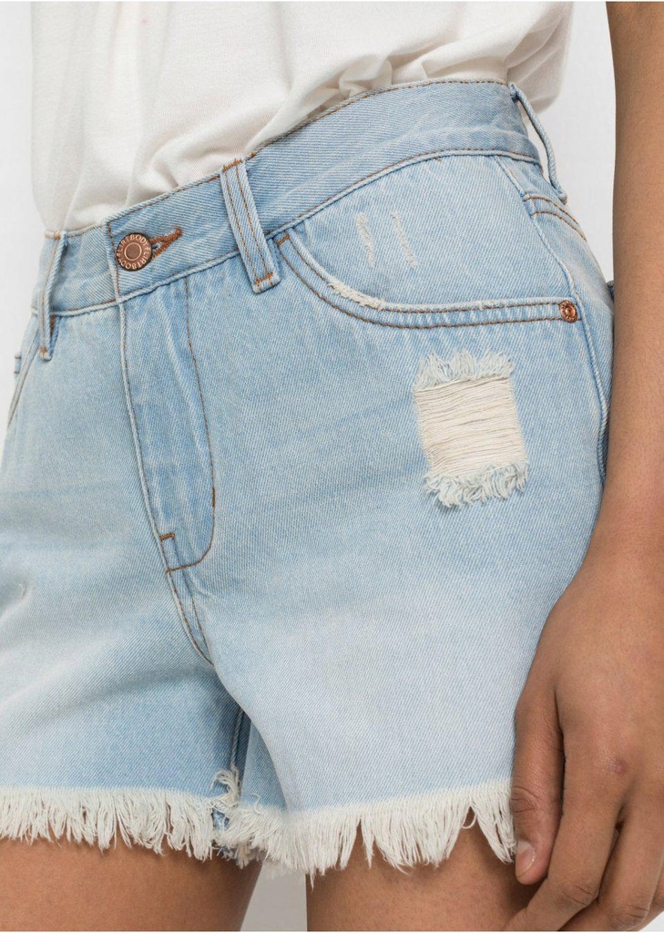 cla SPODENKI JEANSOWE PRZETARCIA 38