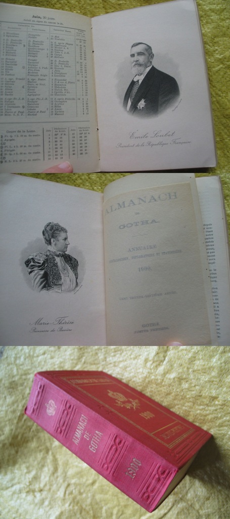 ALMANACH GOTHA genealogia ARYSTOKRAC 4 plansz 1900