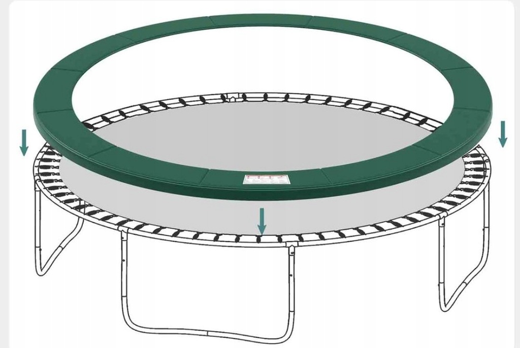 Osłona krawędzi Sprężyn trampoliny 427cm. Zielona SONGMICS FT14 STP141C01
