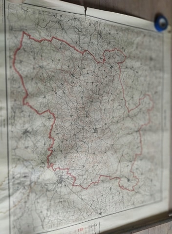 Mapa powiatu Wałcz 1971 1:100000