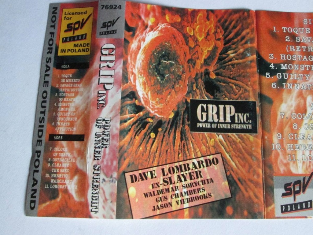 Купить GRIP INC.-Power Of Inner Strength /Кассета Slayer: отзывы, фото, характеристики в интерне-магазине Aredi.ru