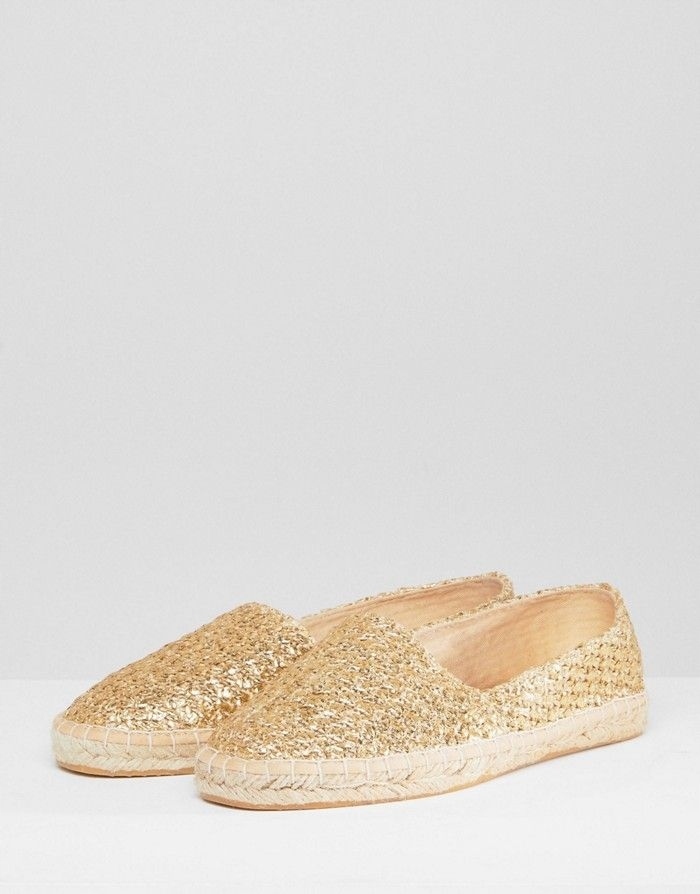 * ASOS * NOWE ZŁOTE BUTY ESPADRYLE LATO 38