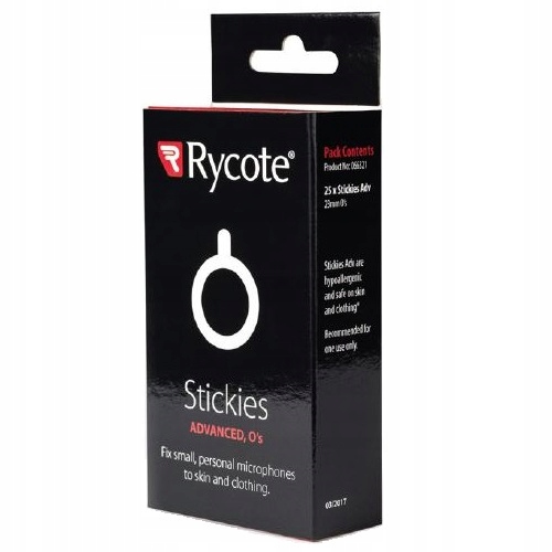 Rycote Stickies Advanced 23mm O's 25 szt.