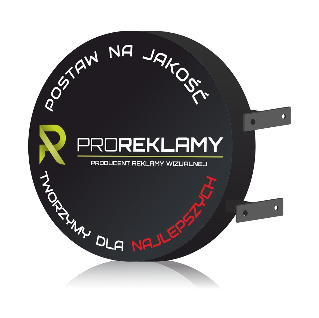 Kaseton, szyld, semafor dwustronny OKRĄGŁY LED fi 50-120cm