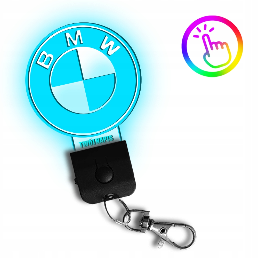 Brelok LED Zawieszka do Kluczy Emblemat BMW Logo