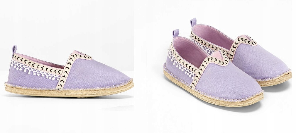 WYGODNE FIOLETOWE LEKKIE ESPADRYLE RAINBOW 41