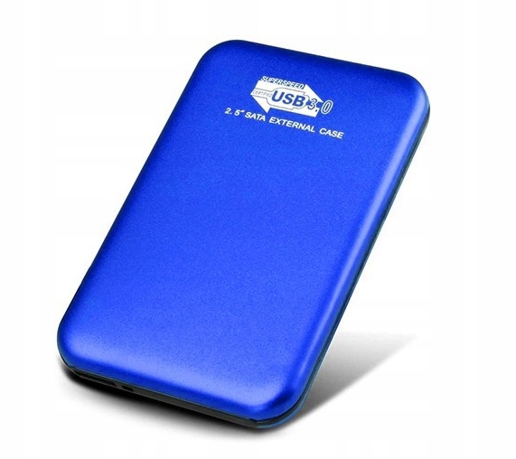 TWARDY DYSK ZEWNĘTRZNY USB 3,0 NIEBIESKI 2,5"