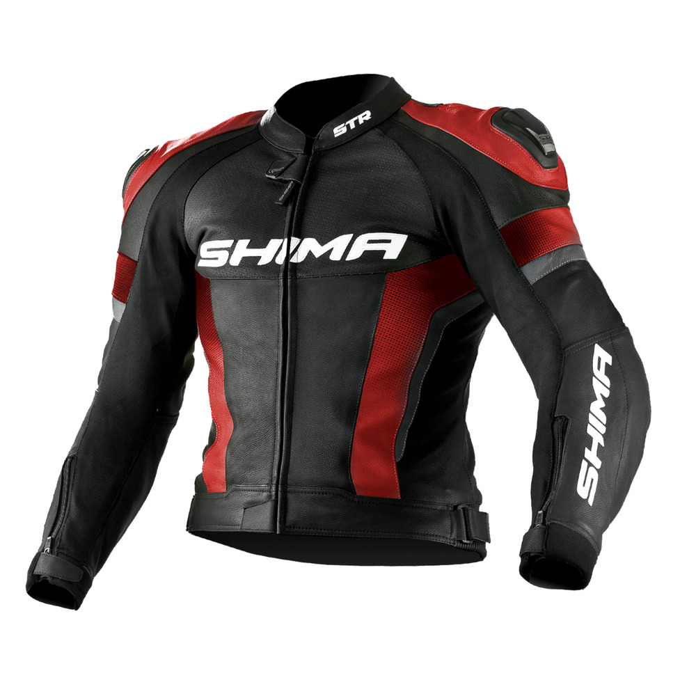 Купить SHIMA STR 54 Черно-красная мотоциклетная куртка БЕСПЛАТНО: отзывы, фото, характеристики в интерне-магазине Aredi.ru