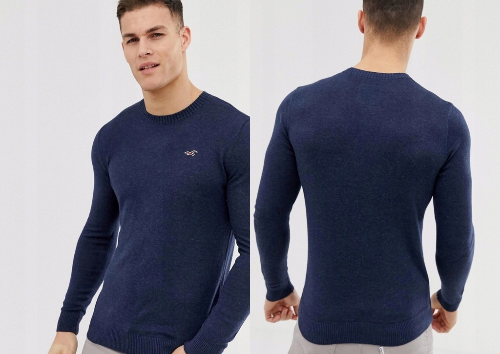 HOLLISTER DOPASOWANY SWETER Z LOGO S