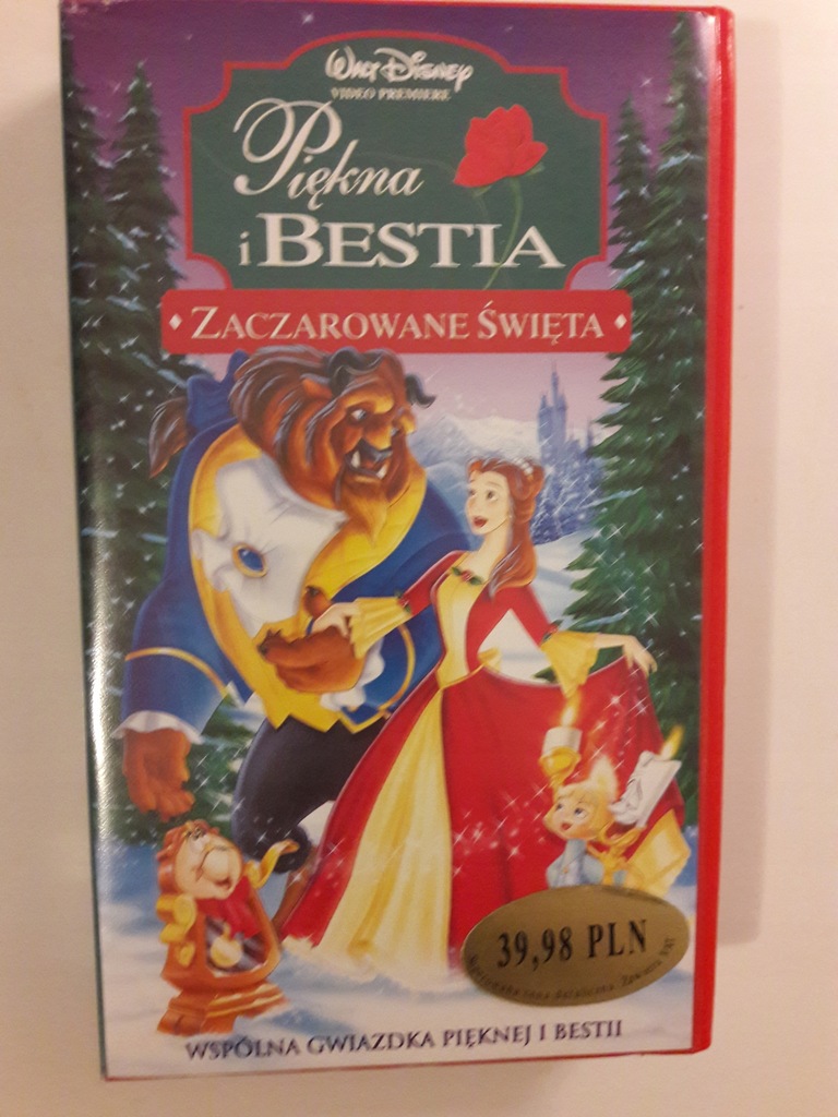 Disney Piękna i Bestia - zaczarowane święta VHS