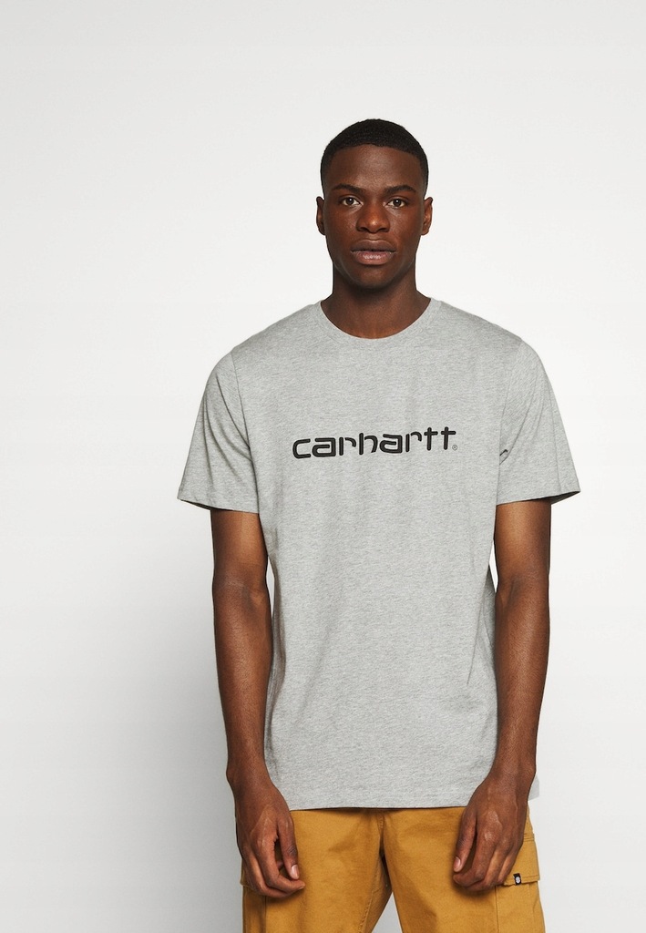 CARHARTT T-SHIRT MĘSKI SZARY LOGO KLASYCZNY S 1BAC