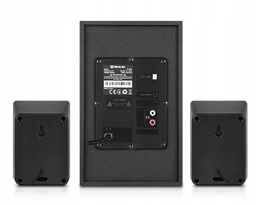 Głośniki 2.1 czarne 32W BT USB SD pilot stereo