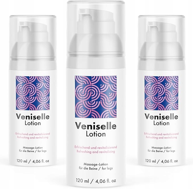 Veniselle Lotion 3 x 120 ml Spray premium do zmęczonych stóp