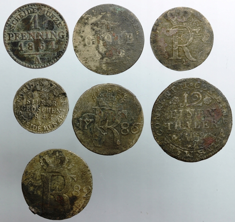 Niemcy, zestaw starych monet