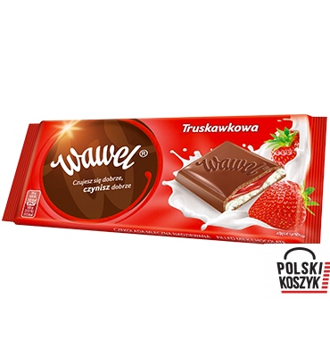 Wawel czekolada nadziewana truskawkowa 100 g