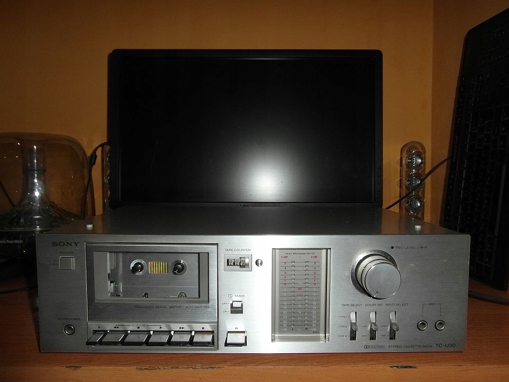 SONY　TC-V950 STEREO CASSETTE Sony LBT-V950 System Component w/used record Used Working