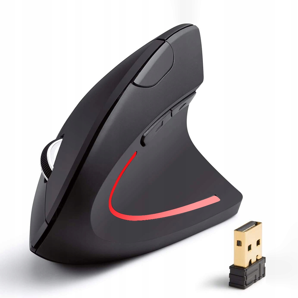 Ergonomic mouse, vertical design, 2.4GHz high-speed optical mouse