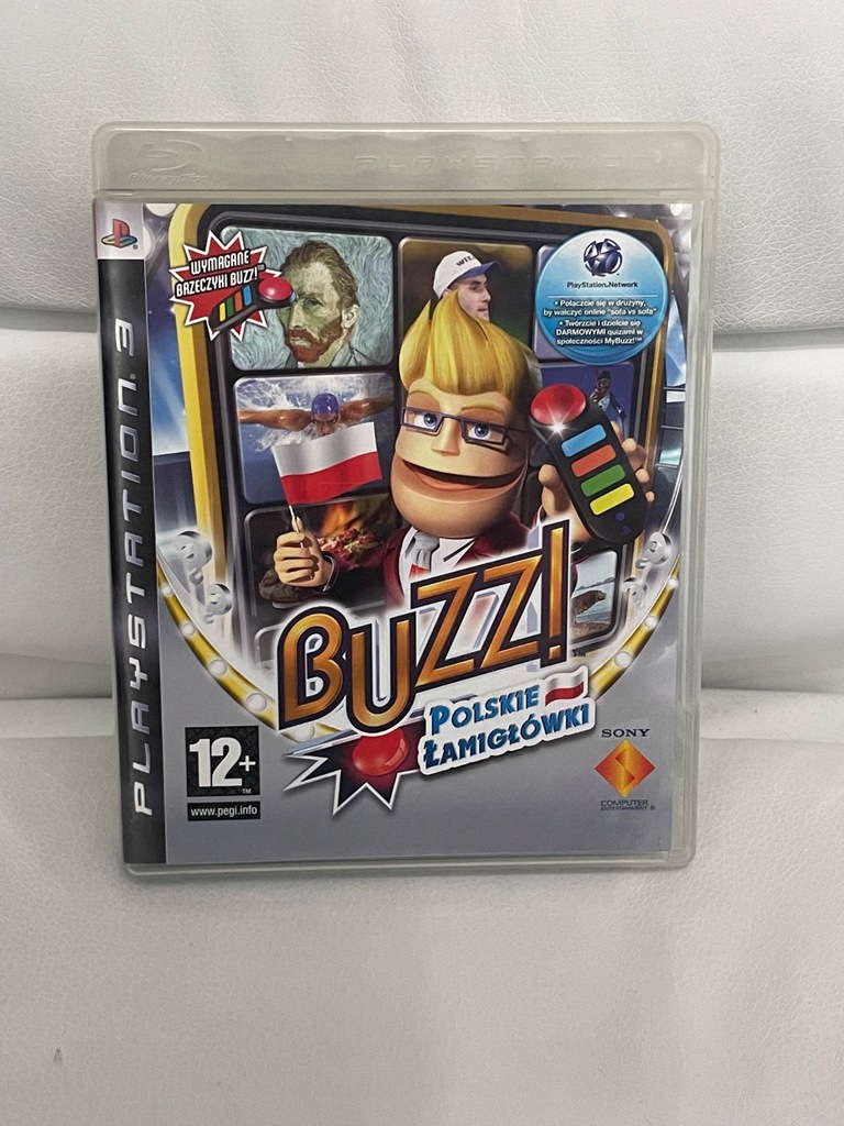 GRA Buzz ! Polskie Łamigłówki + 4x BUZZERY PS3 POLSKA WERSJA PLAYSTATION 3