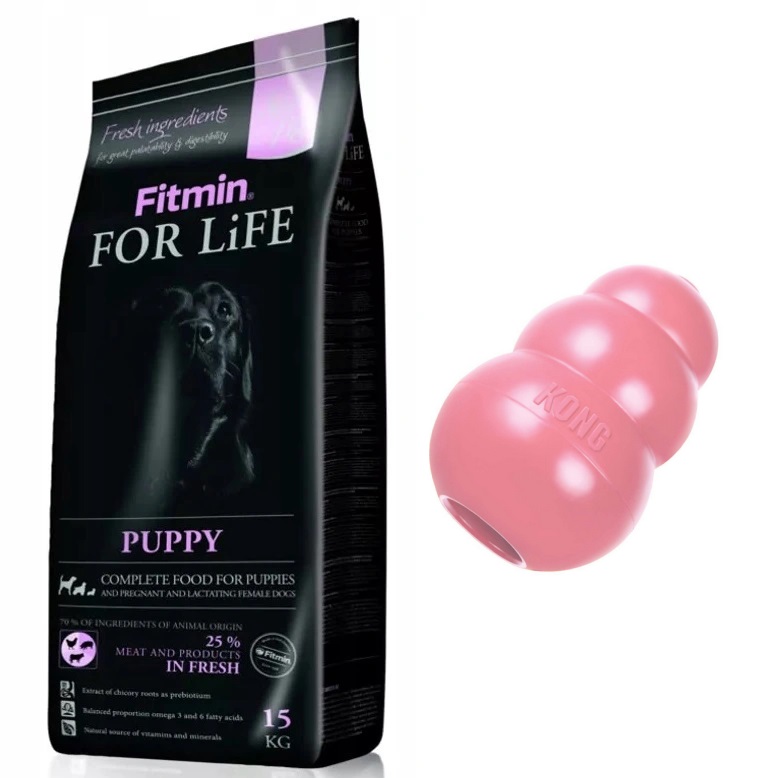 FITMIN For Life puppy dla szczeniąt 15kg + KONG!