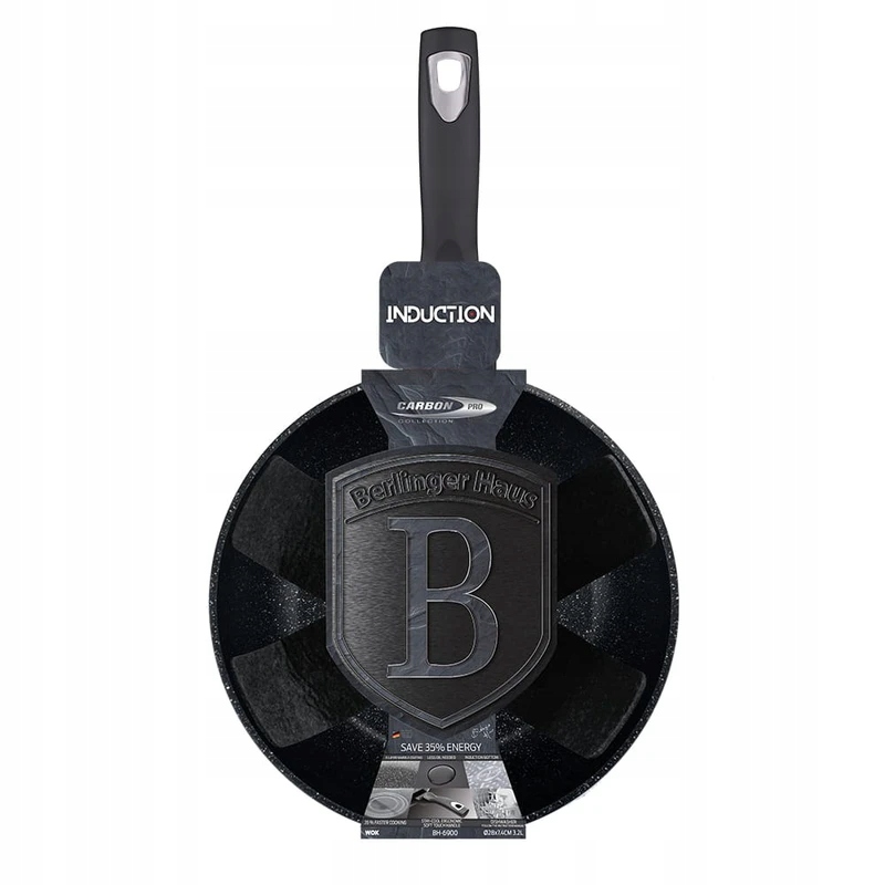 PATELNIA WOK GRANITOWA 28cm BERLINGER HAUS METALLIC LINE CARBON PRO