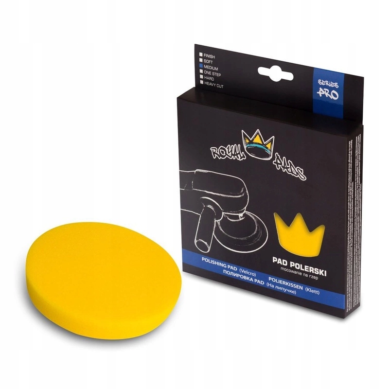 ROYAL PADS PRO MEDIUM PAD ŻÓŁTA GĄBKA 80MM