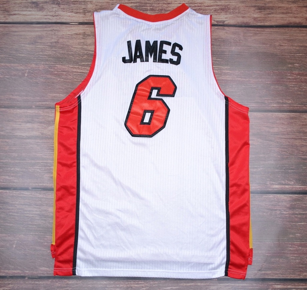 Купить ФУТБОЛКА ADIDAS MIAMI HEAT 6 JAMES NBA IDEAL S L+2: отзывы, фото, характеристики в интерне-магазине Aredi.ru