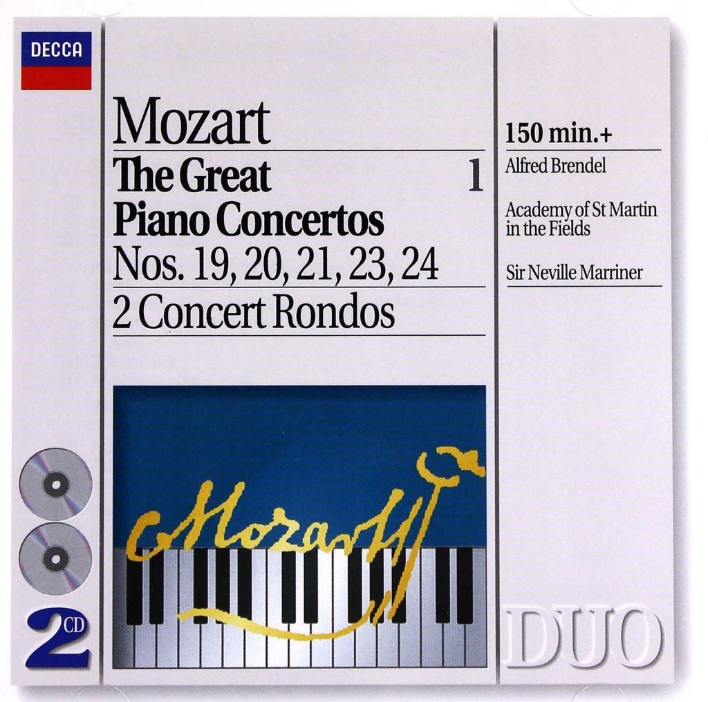 Mozart Piano Concertos Nr 19,20,21,23,24, Brendel/Marriner