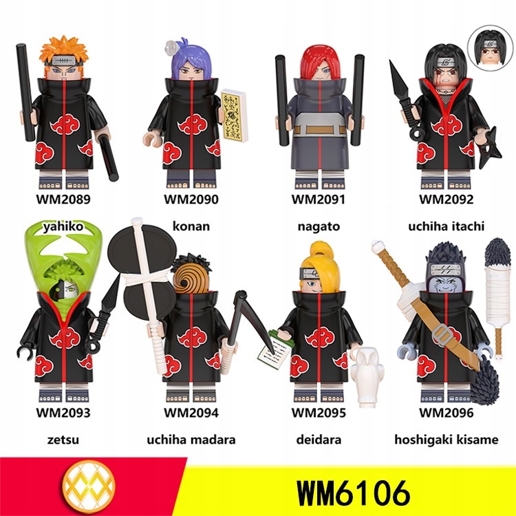 21 SZTUK ZESTAW FIGUREK FIGURKI Naruto ninja LEGO
