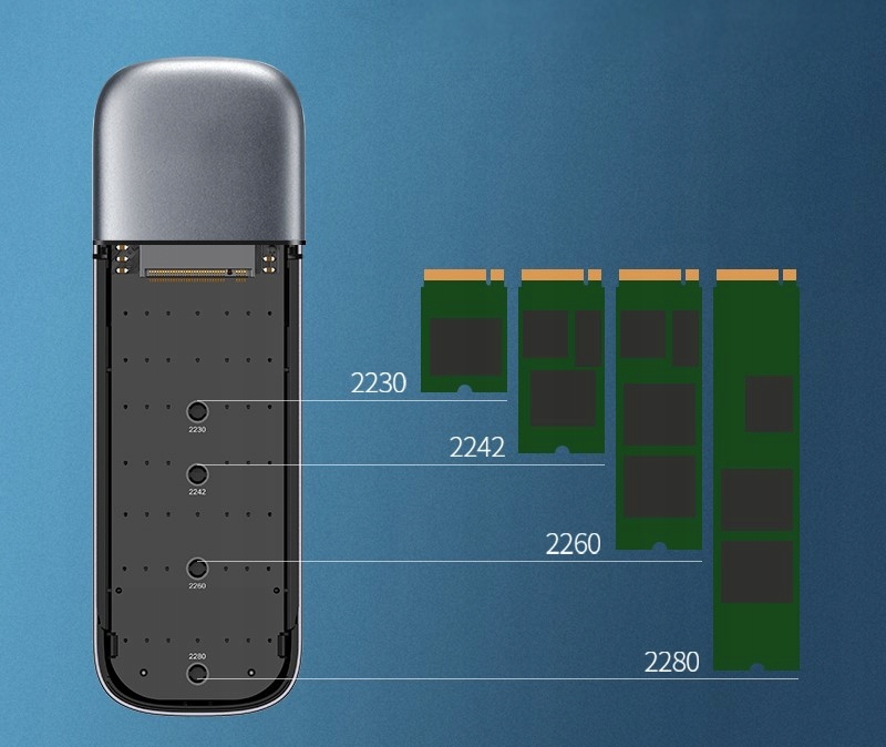 Купить Твердотельный накопитель M2 NVMe 10 Гбит/с USB-C 3.1 GEN2: отзывы, фото, характеристики в интерне-магазине Aredi.ru