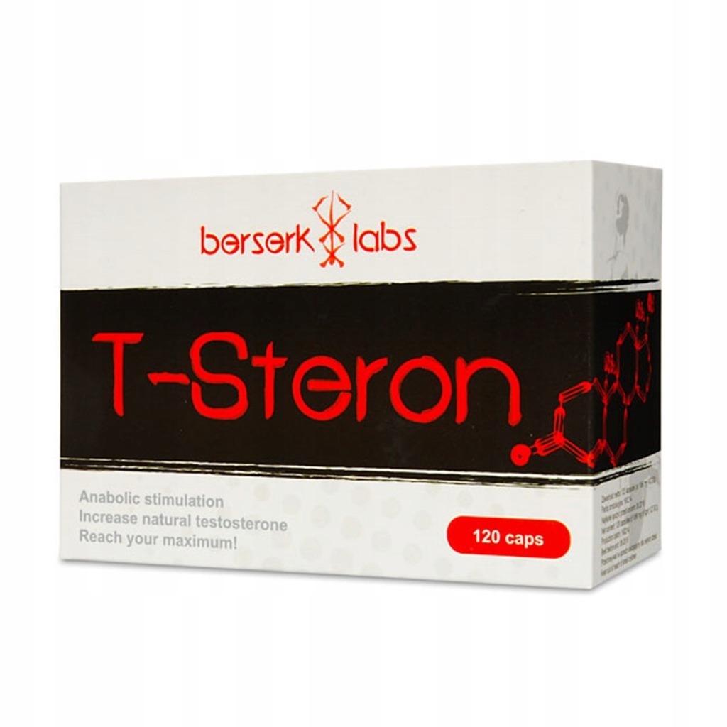 BERSERK LABS T-STERON 120 kap DAA TESTOSTERON MACA