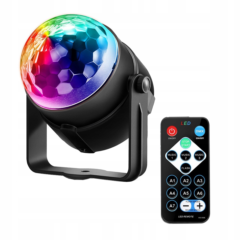 Купить ПРОЕКТОР DISCO BALL, СВЕТОДИОДНЫЙ ОТРАЖАТЕЛЬ RGB: отзывы, фото, характеристики в интерне-магазине Aredi.ru