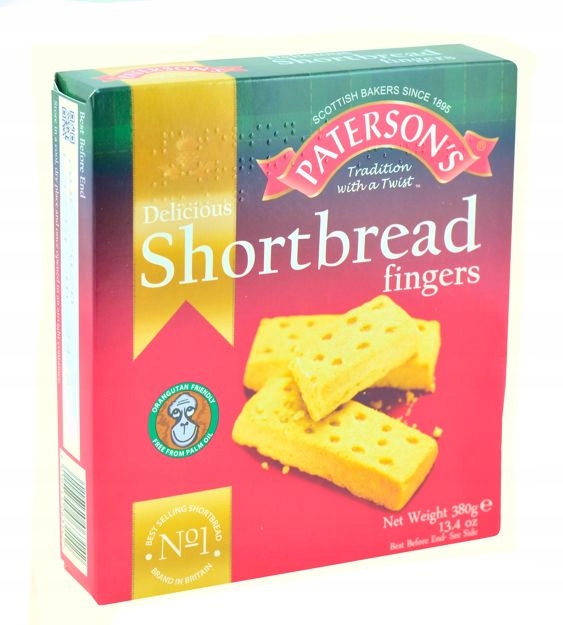 Shortbread fingers, ciastka maślane 380g Paterson