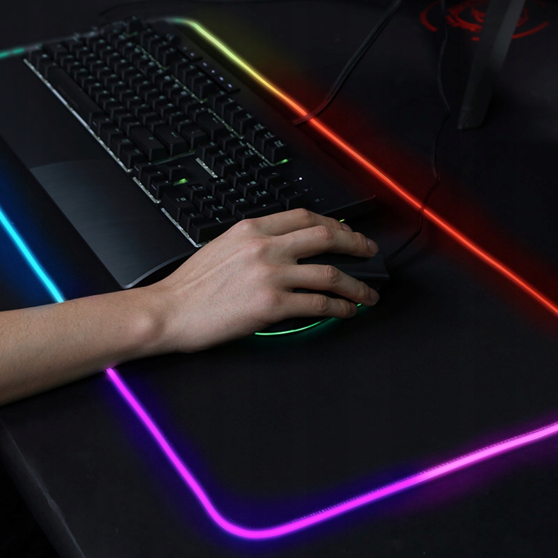 Купить БОЛЬШОЙ КОВРИК ДЛЯ ИГРОВОЙ МЫШИ С RGB ПОДСВЕТКОЙ: отзывы, фото, характеристики в интерне-магазине Aredi.ru