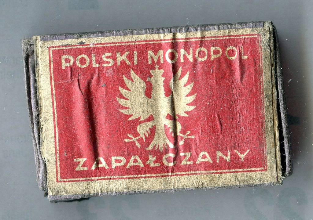 Stare pudełko do zapałek- Polski Monopol Zapałczany.Orzełek
