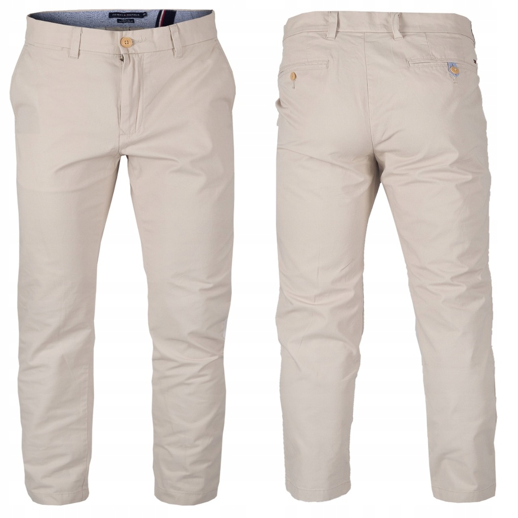 SPODNIE TOMMY HILFIGER CHINO ORYGINAŁ - 8513262158 - oficjalne archiwum ...