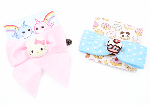 spinki kokardki KAWAII japan style HELLO KITTY S10
