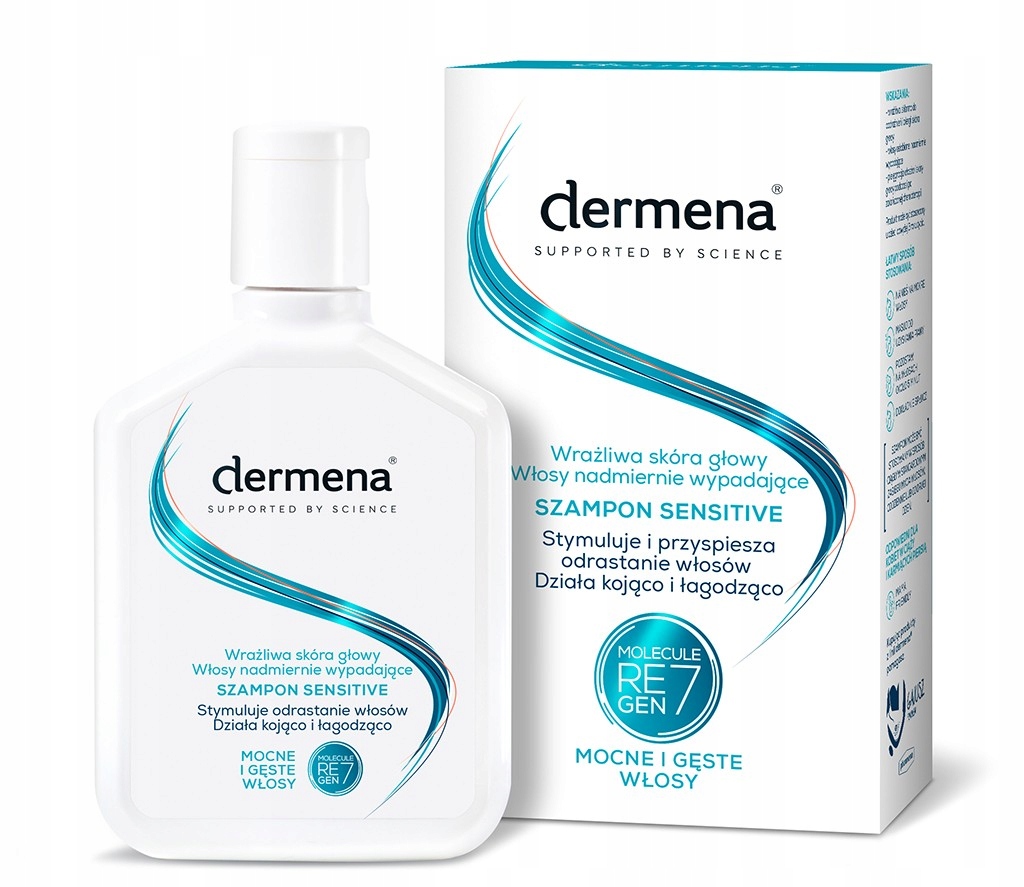 Dermena Hair Care Sensitive Szampon do wrażliwej skóry głowy, hamujący wypa