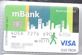 karta bankowa mBank VISA