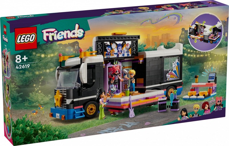 Klocki Friends 42619 Autobus koncertowy gwiazdy popu LEGO