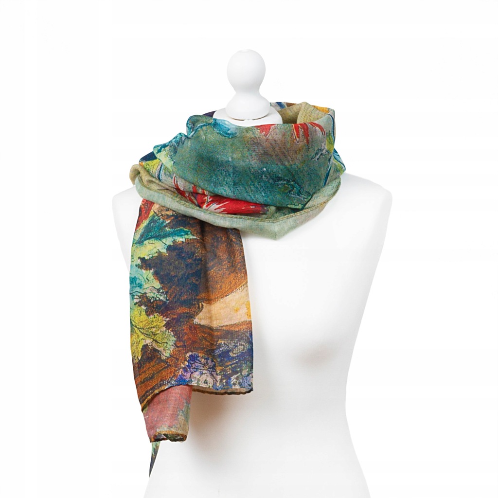 Купить Большой весенний шарф-шаль с красивыми узорами Art: отзывы, фото, характеристики в интерне-магазине Aredi.ru
