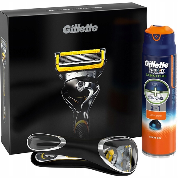 GILLETTE ZESTAW GILLETTE FUSION PROSHIELD + ŻEL