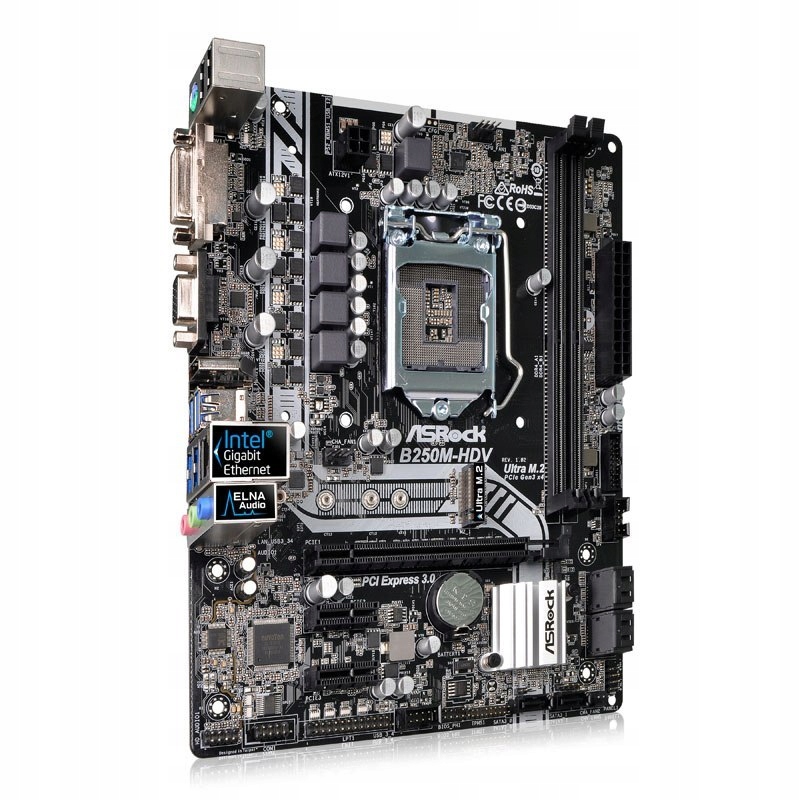 ASRock B250M-HDV, Intel B250 Mainboard - Sockel 11