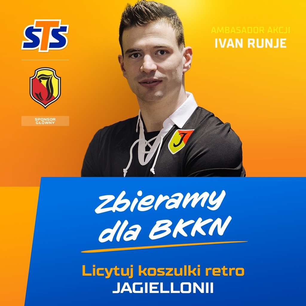 Koszulka RETRO + autograf - Runje - Jagiellonia