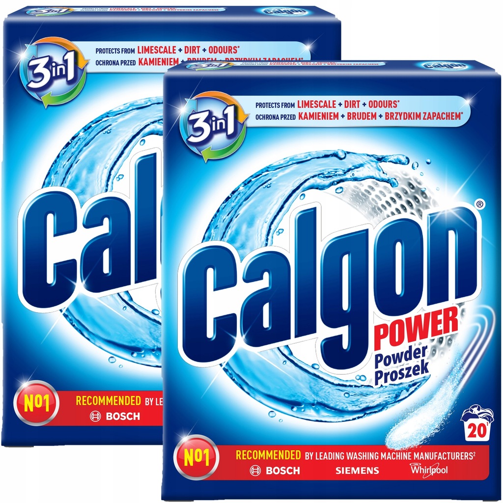 2x Odkamieniacz Proszek do pralek Calgon 500g